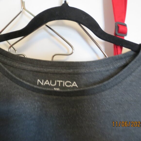 Men's Nautica 3XL Dark Gray Short Sleeve T-Shirt - Picture 3 of 4